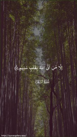 Ash-Shu"araa Ayah 89 - Arabic wallpaper