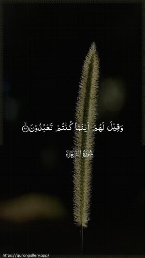 Ash-Shu"araa Ayah 92 - Arabic wallpaper