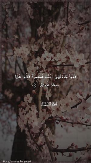 An-Naml Ayah 13 - Arabic wallpaper