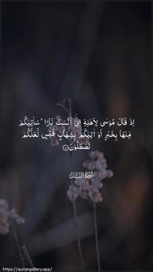 An-Naml Ayah 7 - Arabic wallpaper