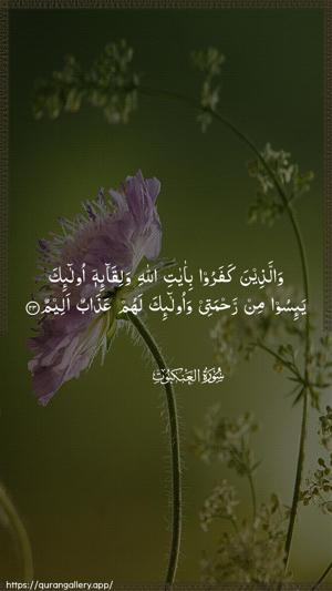 Al-Ankaboot Ayah 23 - Arabic wallpaper