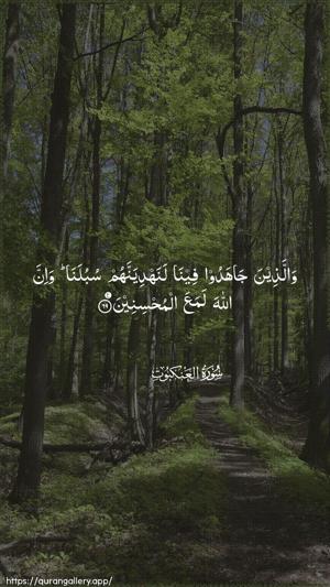 Al-Ankaboot Ayah 69 - Arabic wallpaper