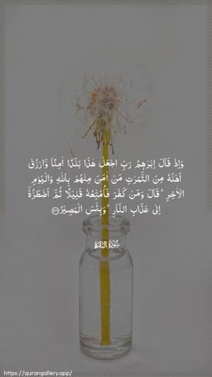 Al-Baqara Ayah 126 - Arabic wallpaper