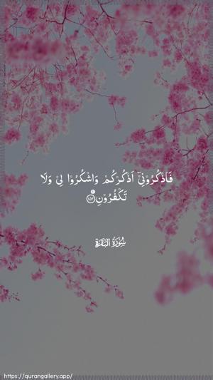 Al-Baqara Ayah 152 - Arabic wallpaper