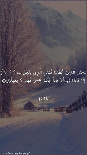 Al-Baqara Ayah 171 - Arabic wallpaper