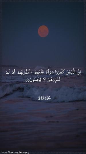 Al-Baqara Ayah 6 - Arabic wallpaper