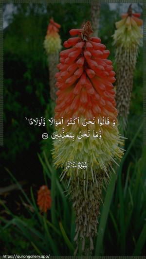 Saba Ayah 35 - Arabic wallpaper