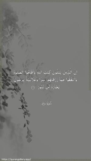 Faatir Ayah 29 - Arabic wallpaper