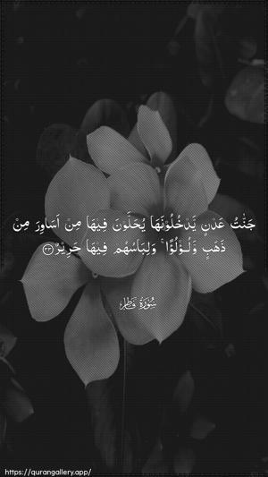 Faatir Ayah 33 - Arabic wallpaper