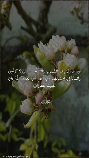 Faatir Ayah 41 - Arabic wallpaper