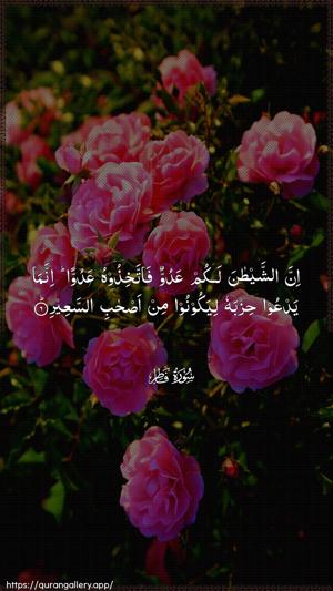Faatir Ayah 6 - Arabic wallpaper
