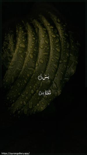 Yaseen Ayah 1 - Arabic wallpaper