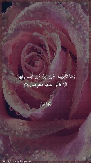 Yaseen Ayah 46 - Arabic wallpaper