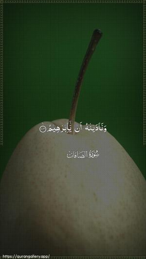 As-Saaffaat Ayah 104 - Arabic wallpaper
