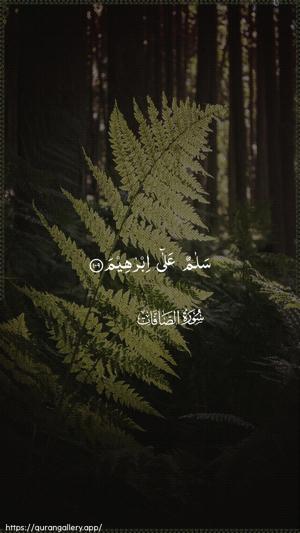 As-Saaffaat Ayah 109 - Arabic wallpaper