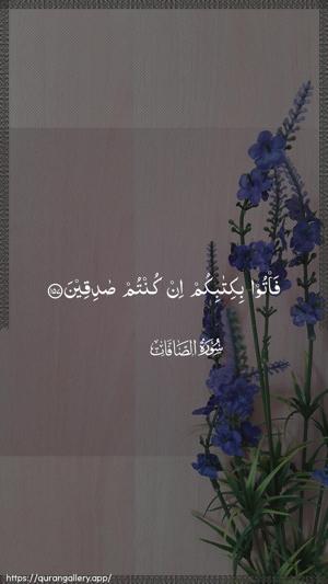 As-Saaffaat Ayah 157 - Arabic wallpaper