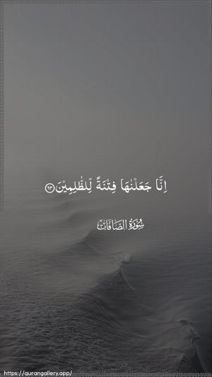 As-Saaffaat Ayah 63 - Arabic wallpaper