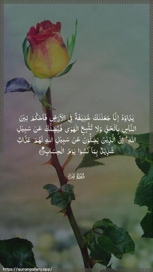 Saad Ayah 26 - Arabic wallpaper