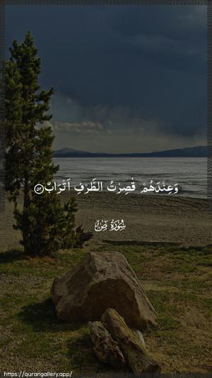 Saad Ayah 52 - Arabic wallpaper
