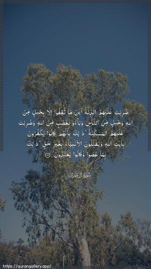 Aal-i-Imraan Ayah 112 - Arabic wallpaper