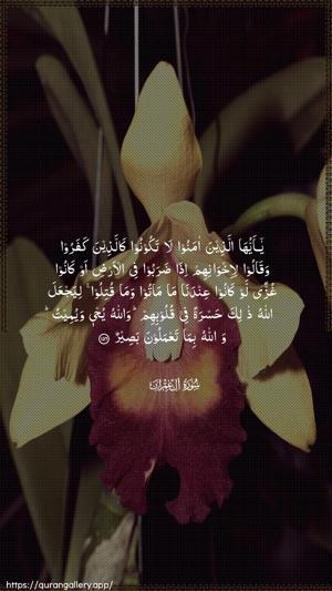 Aal-i-Imraan Ayah 156 - Arabic wallpaper