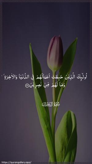 Aal-i-Imraan Ayah 22 - Arabic wallpaper