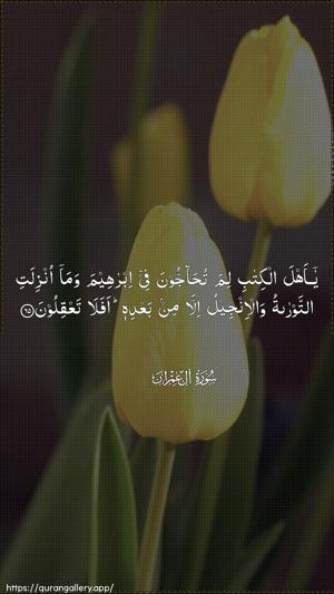 Aal-i-Imraan Ayah 65 - Arabic wallpaper
