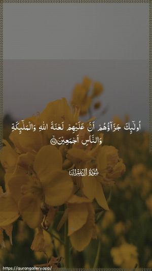 Aal-i-Imraan Ayah 87 - Arabic wallpaper