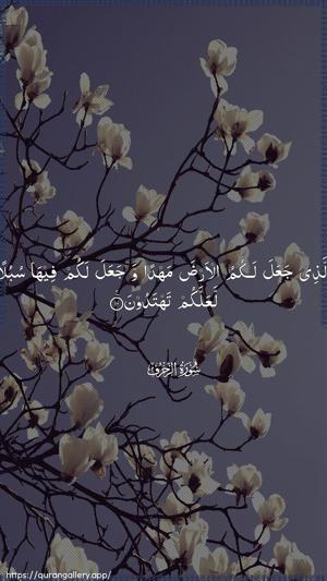 Az-Zukhruf Ayah 10 - Arabic wallpaper