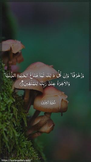Az-Zukhruf Ayah 35 - Arabic wallpaper