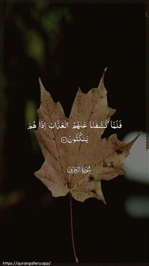 Az-Zukhruf Ayah 50 - Arabic wallpaper