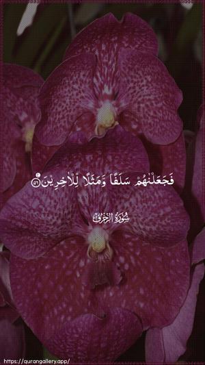 Az-Zukhruf Ayah 56 - Arabic wallpaper
