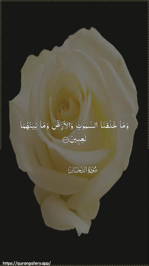 Ad-Dukhaan Ayah 38 - Arabic wallpaper