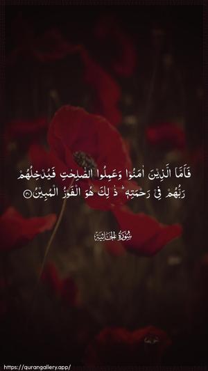 Al-Jaathiya Ayah 30 - Arabic wallpaper