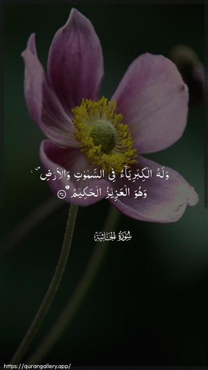 Al-Jaathiya Ayah 37 - Arabic wallpaper