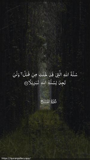 Al-Fath Ayah 23 - Arabic wallpaper