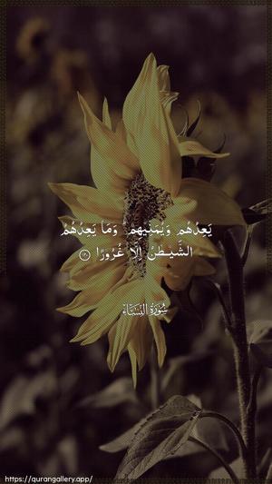 An-Nisaa Ayah 120 - Arabic wallpaper