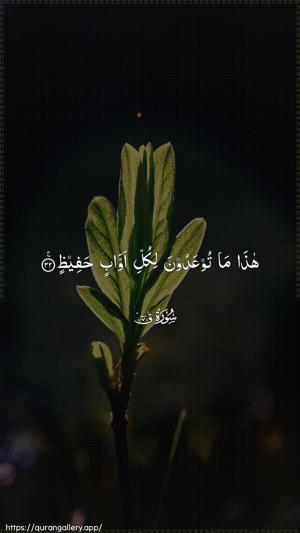 Qaaf Ayah 32 - Arabic wallpaper