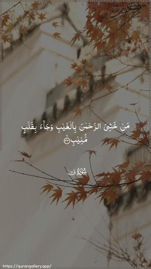 Qaaf Ayah 33 - Arabic wallpaper