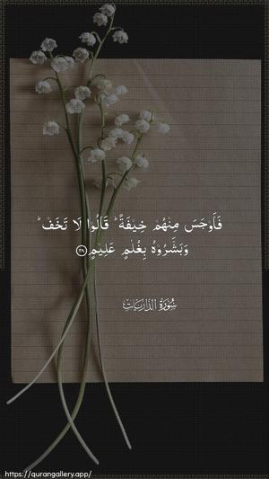 Adh-Dhaariyat Ayah 28 - Arabic wallpaper