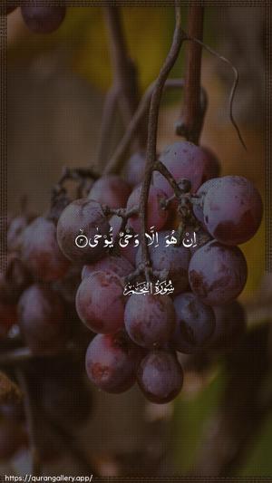 An-Najm Ayah 4 - Arabic wallpaper