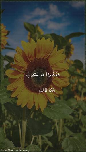 An-Najm Ayah 54 - Arabic wallpaper