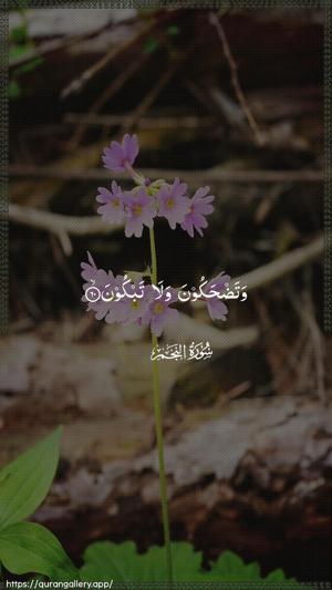 An-Najm Ayah 60 - Arabic wallpaper