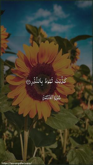 Al-Qamar Ayah 23 - Arabic wallpaper