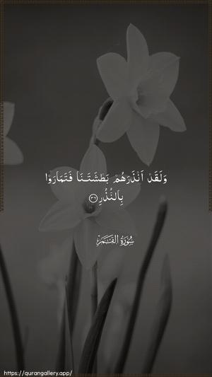 Al-Qamar Ayah 36 - Arabic wallpaper