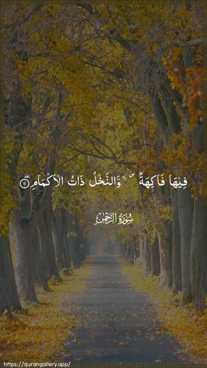 Ar-Rahmaan Ayah 11 - Arabic wallpaper