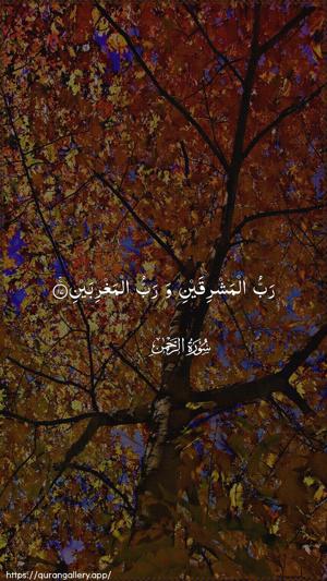 Ar-Rahmaan Ayah 17 - Arabic wallpaper