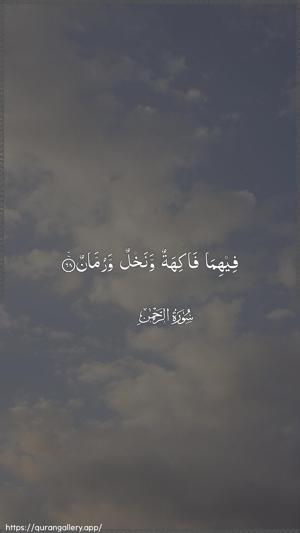 Ar-Rahmaan Ayah 68 - Arabic wallpaper