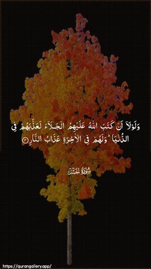 Al-Hashr Ayah 3 - Arabic wallpaper