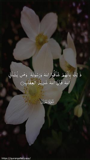 Al-Hashr Ayah 4 - Arabic wallpaper